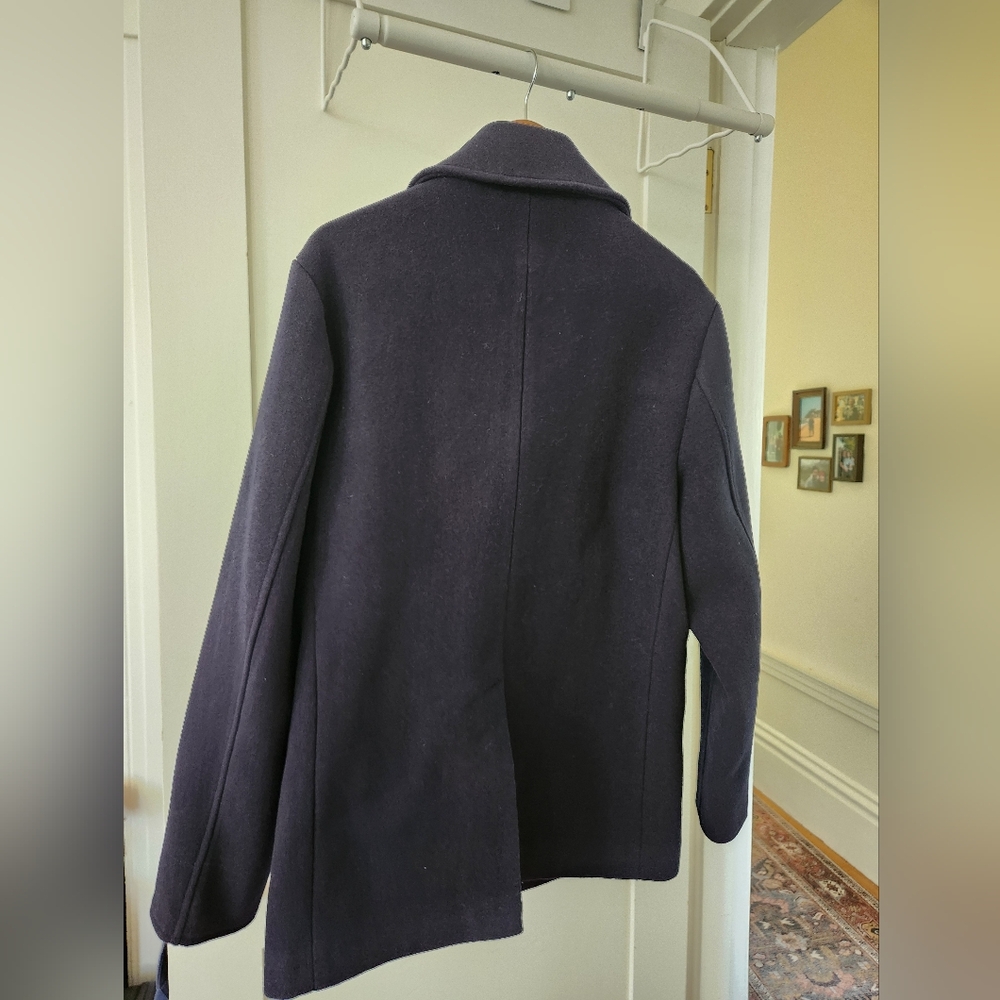 Taylor Stitch The Mariner Coat Men's Navy Peacoat - Picture 3 of 4